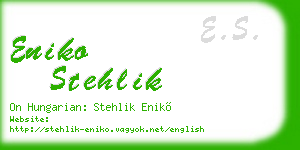 eniko stehlik business card